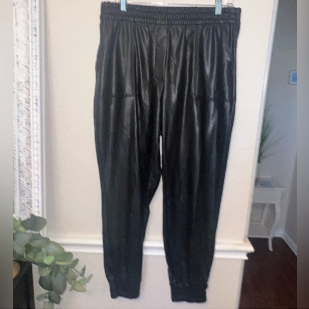 Express Black Jacket medium Express Women Black Faux- Leather Pants